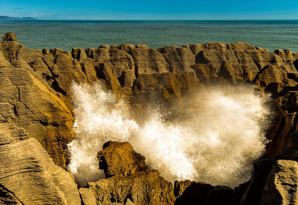 Formation rocheuse en bord de mer